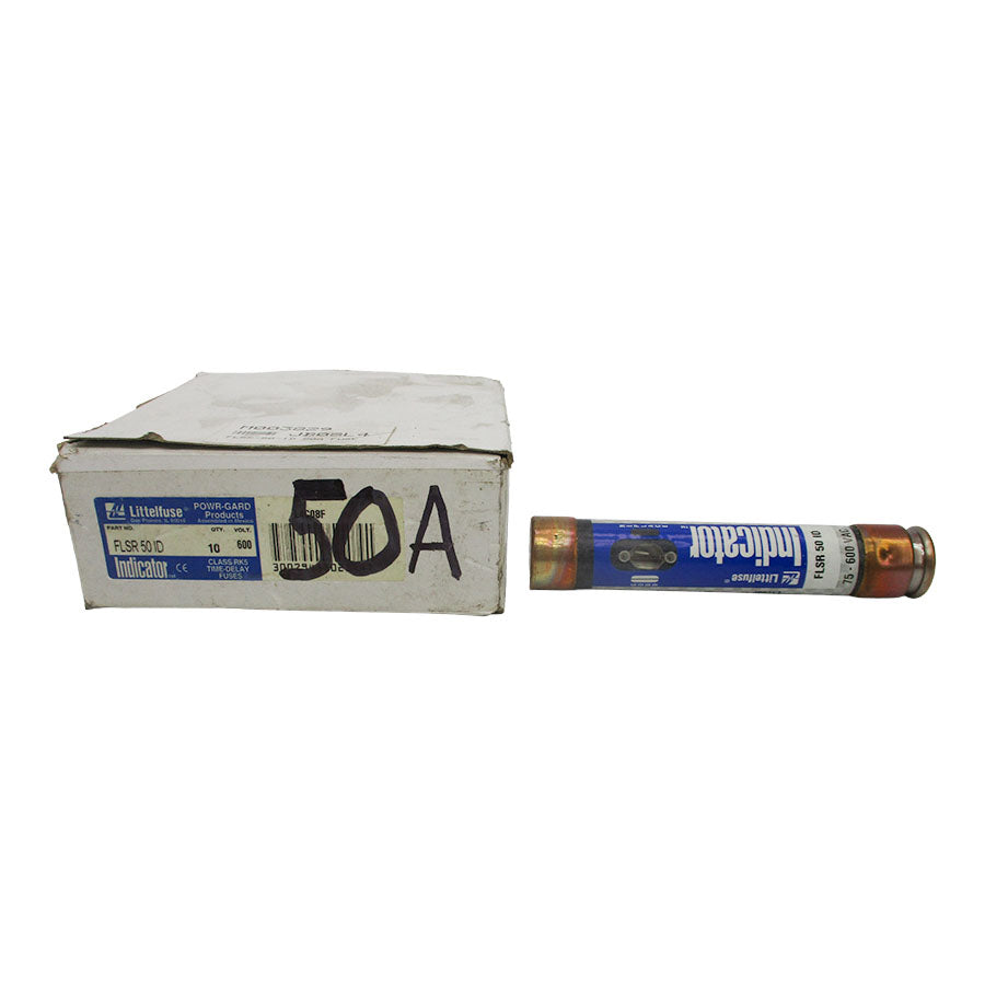 LITTELFUSE FLSR50ID 75-600VAC 50A (PKG OF 10) (WH/BL) NSMP