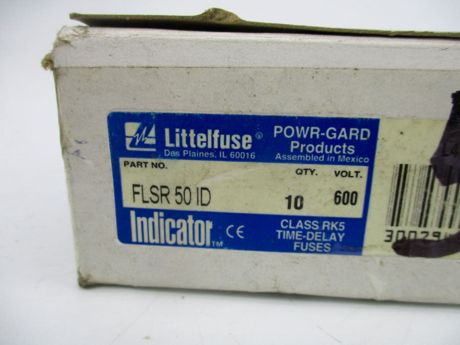 LITTELFUSE FLSR50ID 75-600VAC 50A (PKG OF 10) (WH/BL) NSMP
