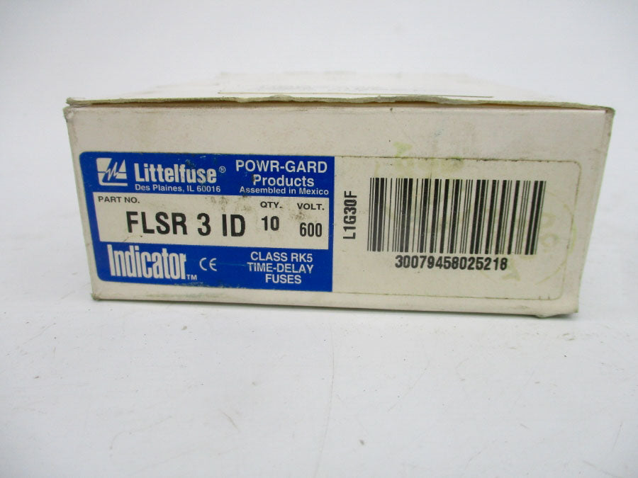 LITTELFUSE FLSR3ID 600VAC 3A (PKG OF 10) (WH/BL) NSMP