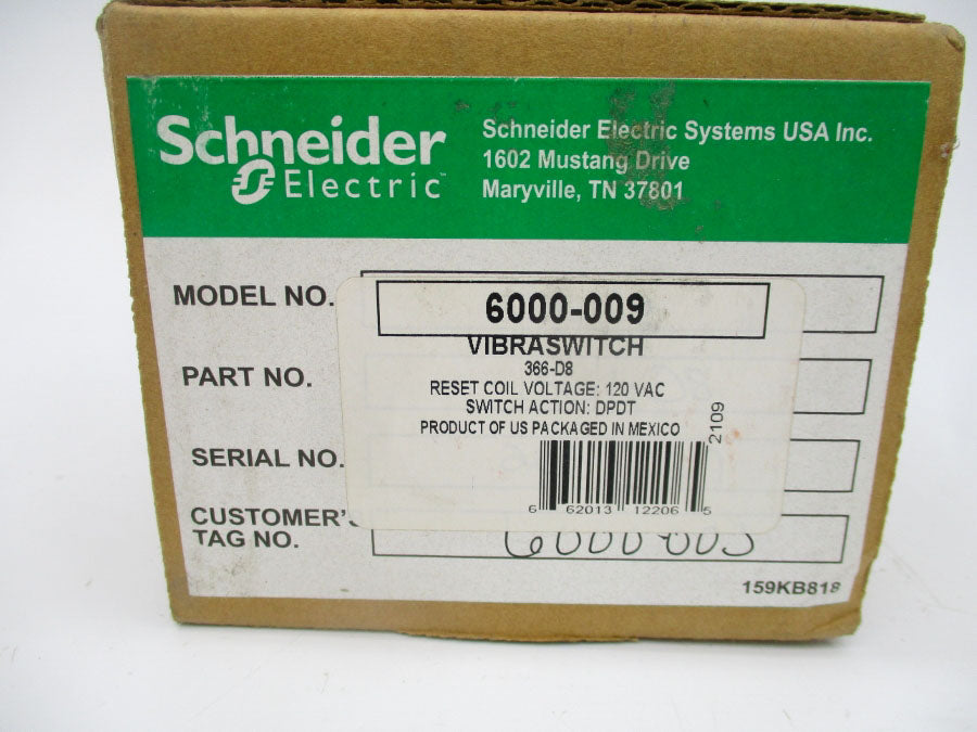 SCHNEIDER ELECTRIC 366-D8 6000-009 120VAC NSFS