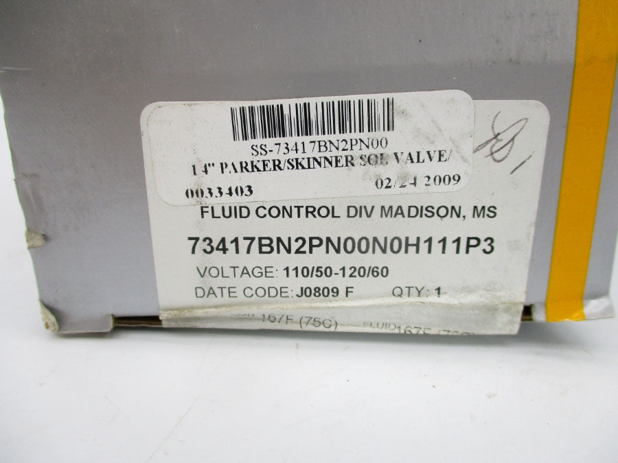 PARKER 73417BN2PN00N0H111P3 110/120V NSFS