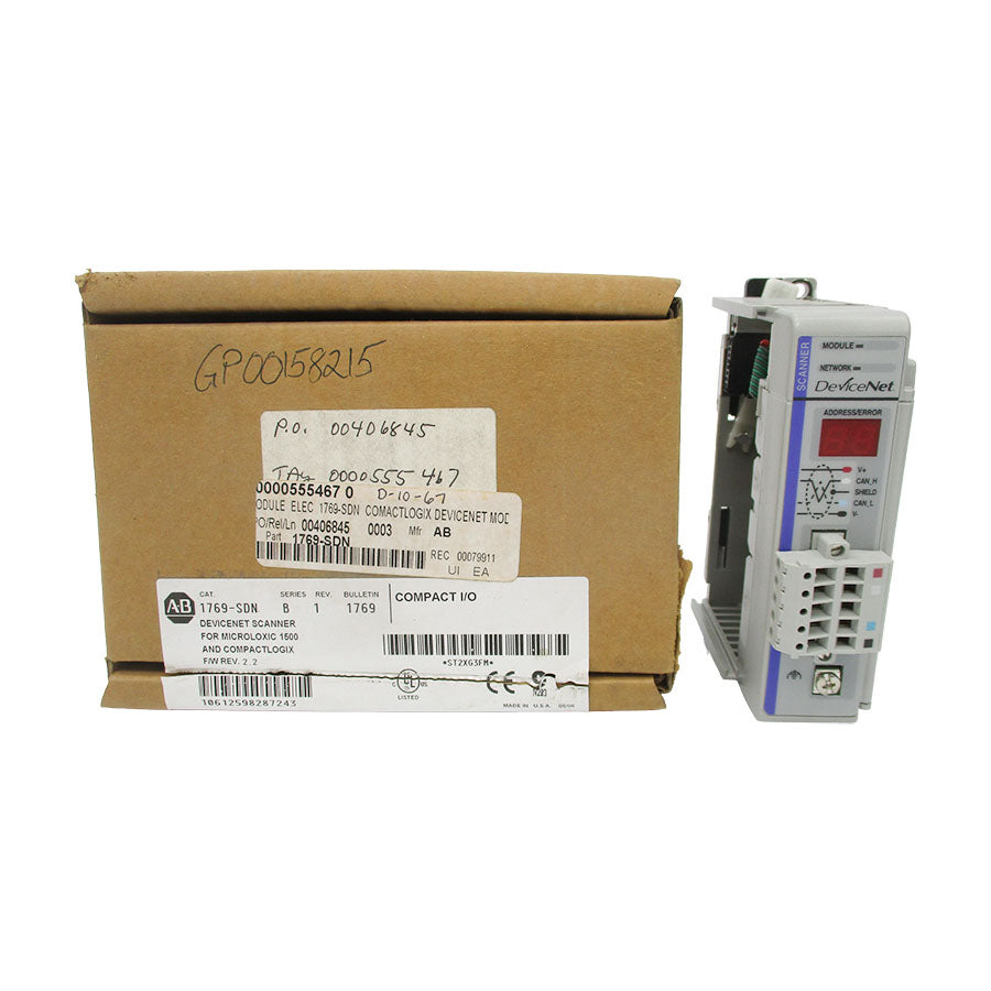 INDUSTRIAL SPARE PART 1769-SDN SER. B F/W 2.2 5-24VDC 0.44-0A REV. 1 NSMP
