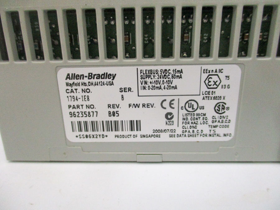 INDUSTRIAL SPARE PART 1794-IE8 SER. B REV. B05 24VDC NSMP