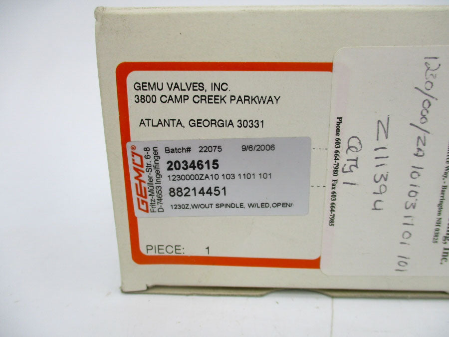 GEMU 1230000ZA10103110101 24VDC NSMP