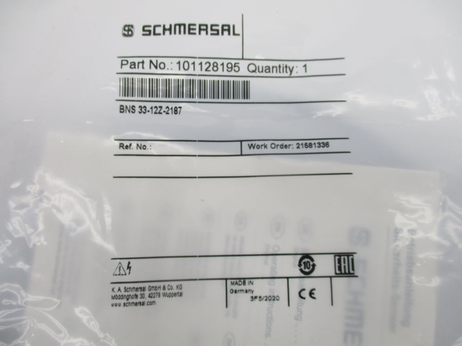 SCHMERSAL 101128195 BNS33-12Z-2187 NSMP