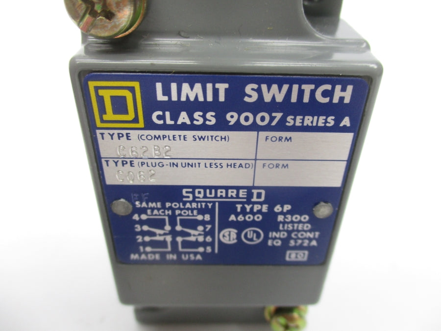 SQUARE D 9007C62B2 SER. A NSMP