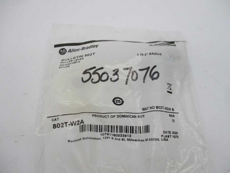 ROCKWEL AUTOMATION 802T-W2A SER. B 1.19-3" NSMP