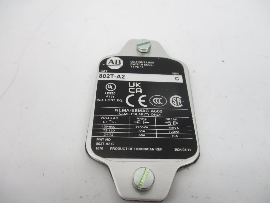 INDUSTRIAL SPARE PART 802T-A2 SER. C 120-600VAC (WH) NSMP