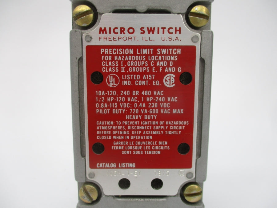 MICRO SWITCH 105ML1-E1 120-480VAC 10A NSNP