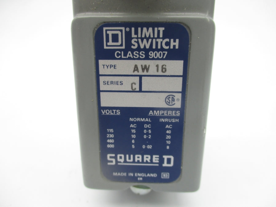 SQUARE D 9007AW16 SER. C 115-600VAC 15-5A NSNP