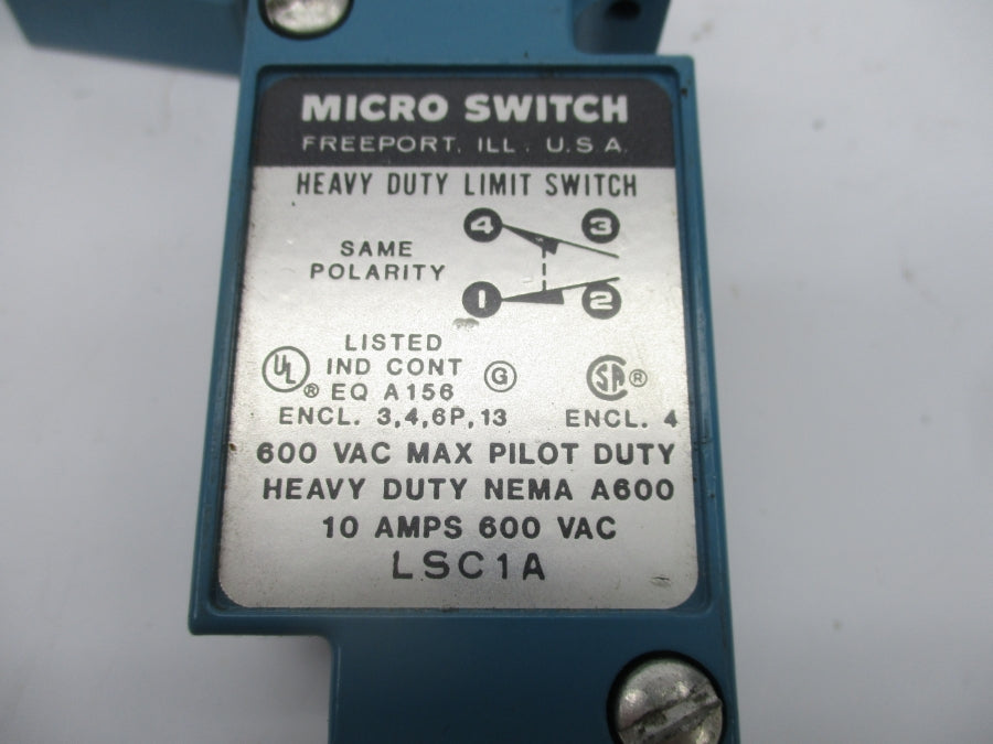 MICRO SWITCH LSC1A 600VAC 10A NSNP
