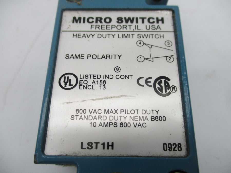 MICRO SWITCH LST1H 600VAC 10A UNMP