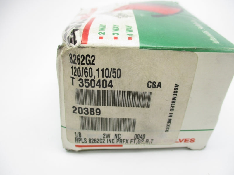 ASCO 8262G2 110/120V 140-180PSI 1/8" NSMP