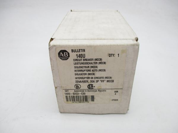 ALLEN BRADLEY 140U-G2C3-C30 SER. A 480VAC 30A NSMP