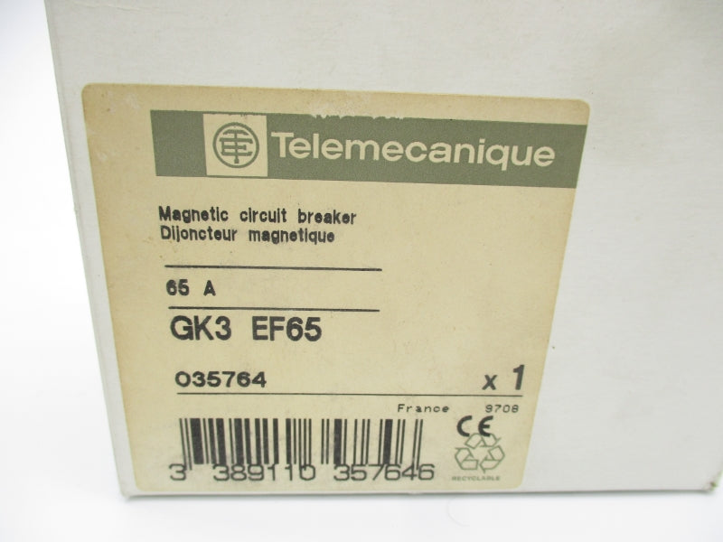 TELEMECANIQUE GK3EF65 690V 65A NSMP