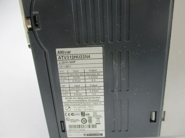 SCHNEIDER ELECTRIC ATV312HU22N4 380-500V 3.9A NSNP