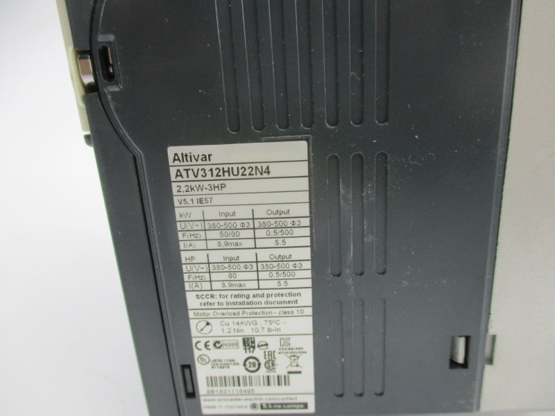 SCHNEIDER ELECTRIC ATV312HU22N4 380-500V 3.9A NSNP