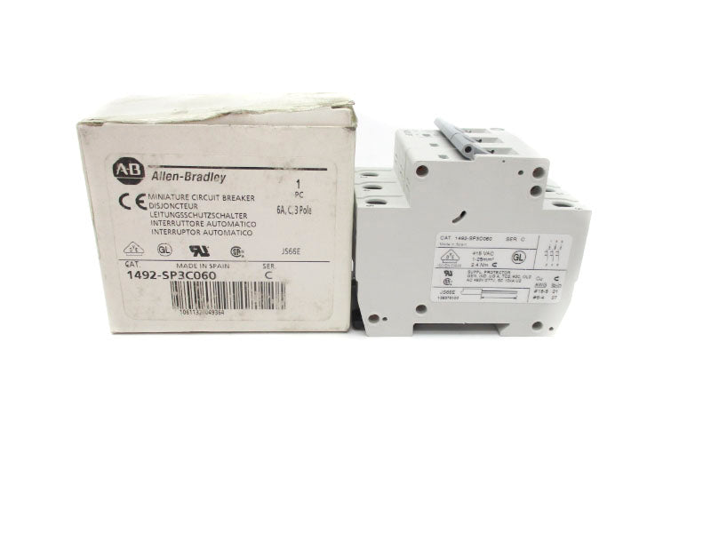 ALLEN BRADLEY 1492-SP3C060 SER. C 415VAC 6A NSMP