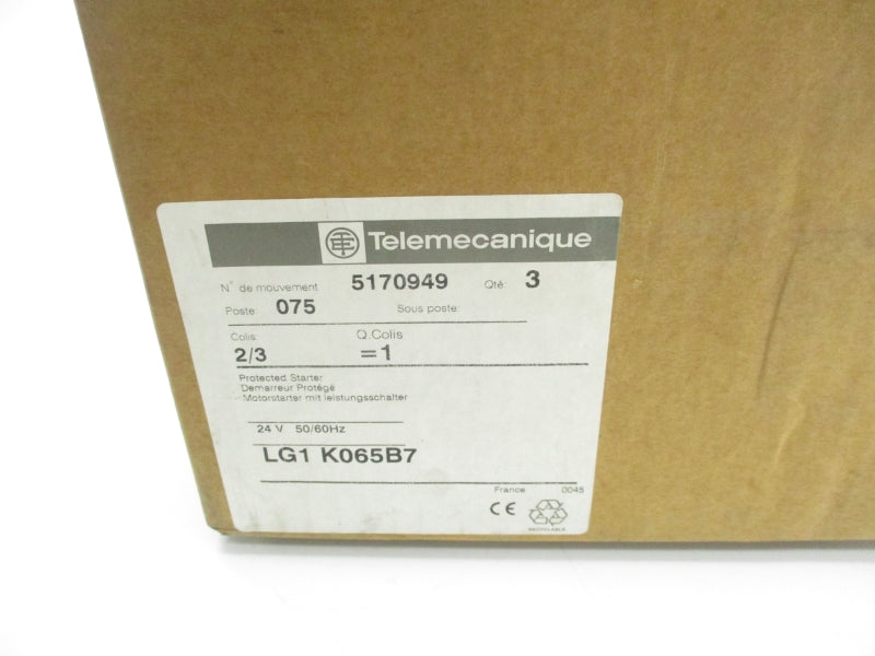 TELEMECANIQUE LG1K065B7 24V NSMP