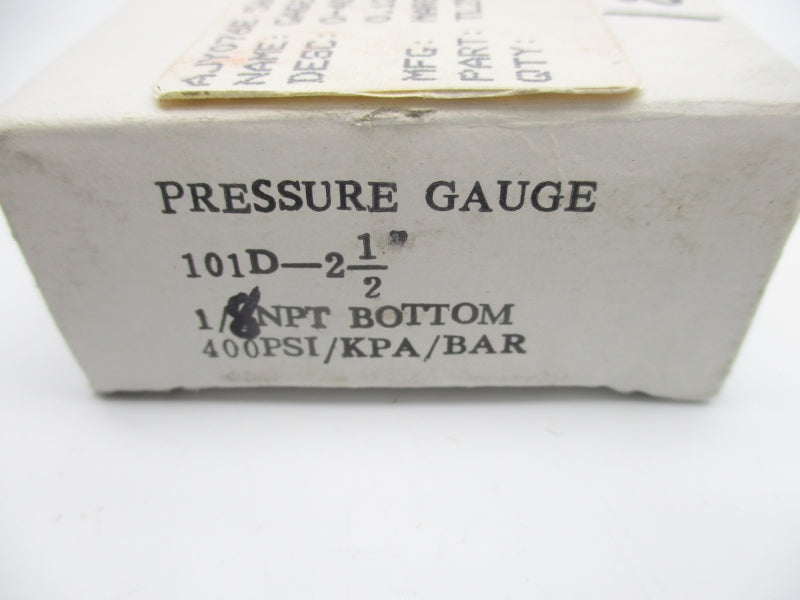 GAUGE 101D-2-1/2 400PSI NSMP