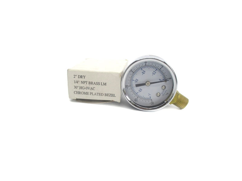 GAUGE 30HG-0VAC 1/4" NSMP