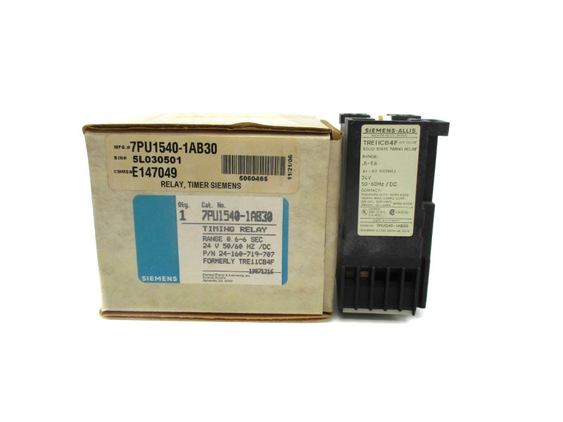 SIEMENS 7PU1540-1AB30 24V 0.6-6S NSMP