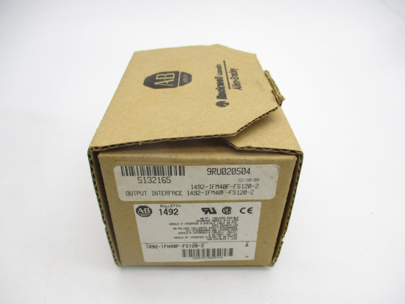 ALLEN BRADLEY 1492-IFM40F-FS120-2 SER. A 85-132VAC/DC (BR/WH) NSMP
