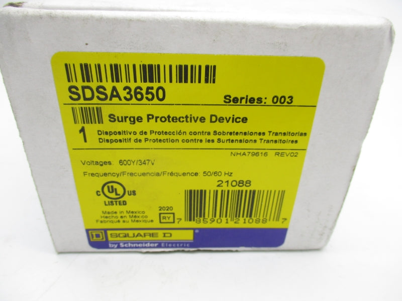SQUARE D SDSA3650 SER. 003 347V NSMP