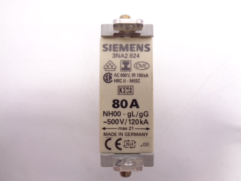 SIEMENS 3NA2824 500V 80A NSNP