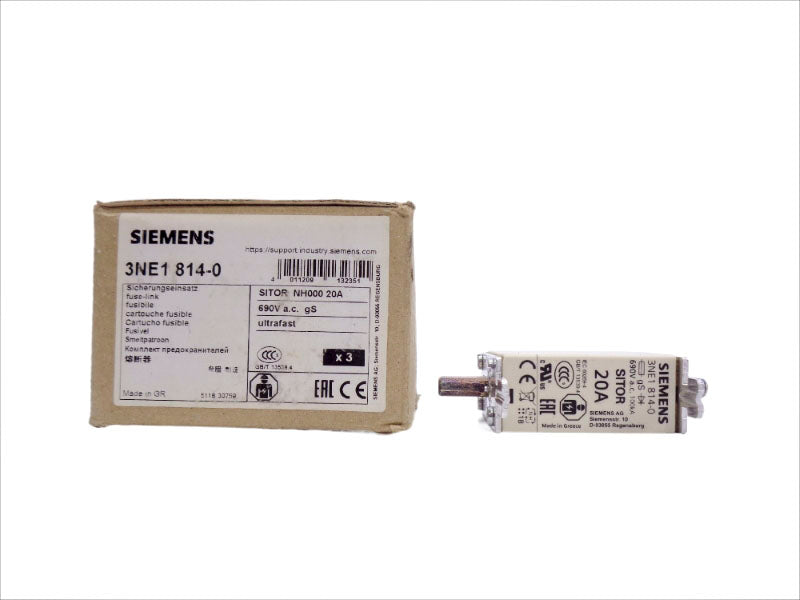 SIEMENS 3NE1814-0 690VAC 20A (PKG OF 3) NSMP