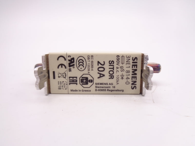 SIEMENS 3NE1814-0 690VAC 20A (PKG OF 3) NSMP