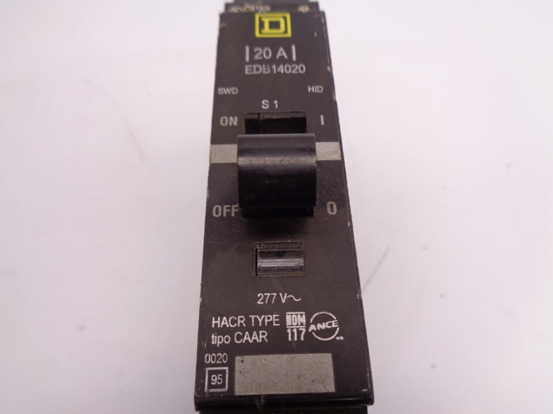 SQUARE D EDB14020 277VAC 20A NSNP