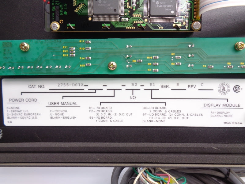 ALLEN BRADLEY 2755-DS1A-B2-R1 SER. B 240VAC UNMP
