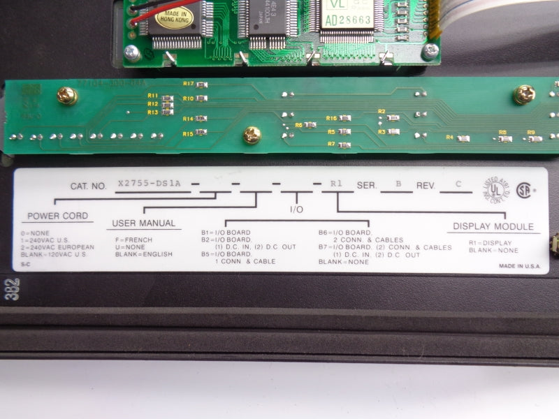 ALLEN BRADLEY X2755-DS1A-R1 SER. B 240VAC UNMP