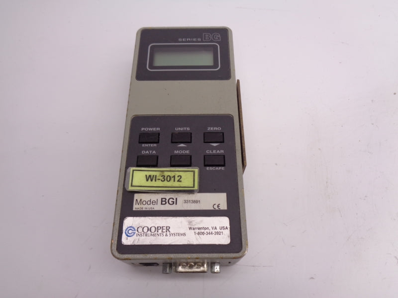 GAUGE BGI W/UG500 UNMP