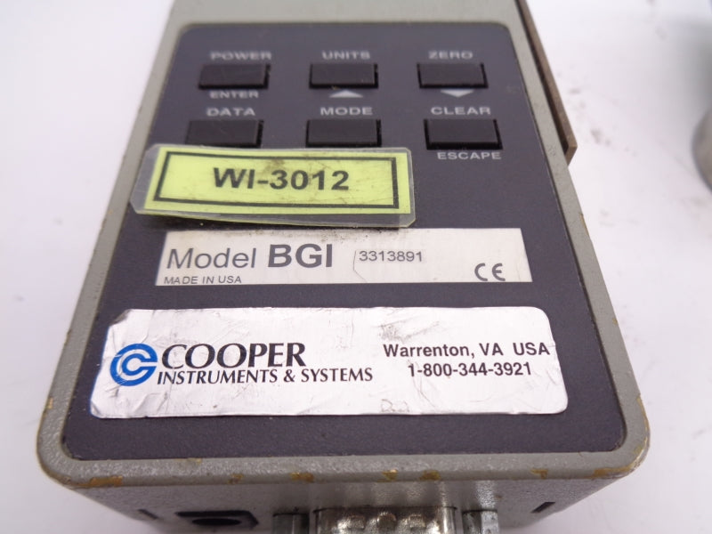 GAUGE BGI W/UG500 UNMP