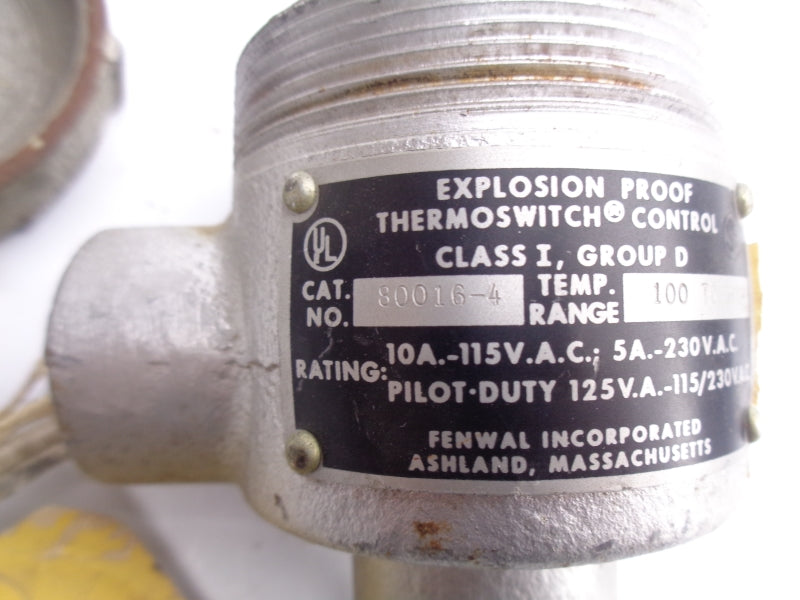 FENWAL 80016-4 230VAC 5A 100-500F UNMP