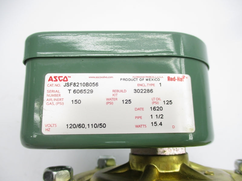 ASCO JSF8210B056 110/120V 150PSI 1 1/2" NSMP