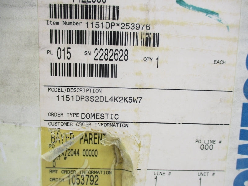 ROSEMOUNT 1151DP3S2DL4K2K5W7 45VDC 300PSI NSMP