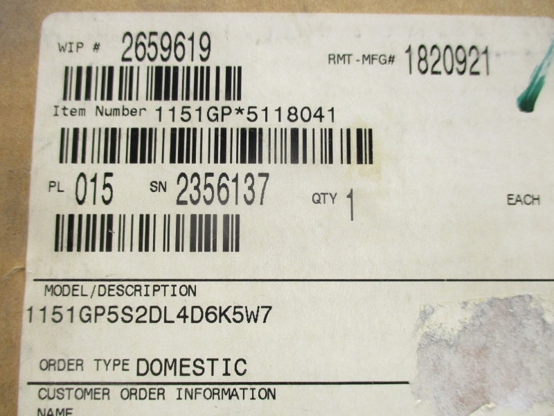 ROSEMOUNT 1151GP5S2DL4D6K5W7 45VDC NSMP