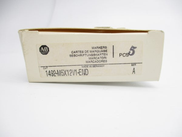 ALLEN BRADLEY 1492-M5X12V1-END SER. A (PKG OF 5) NSMP