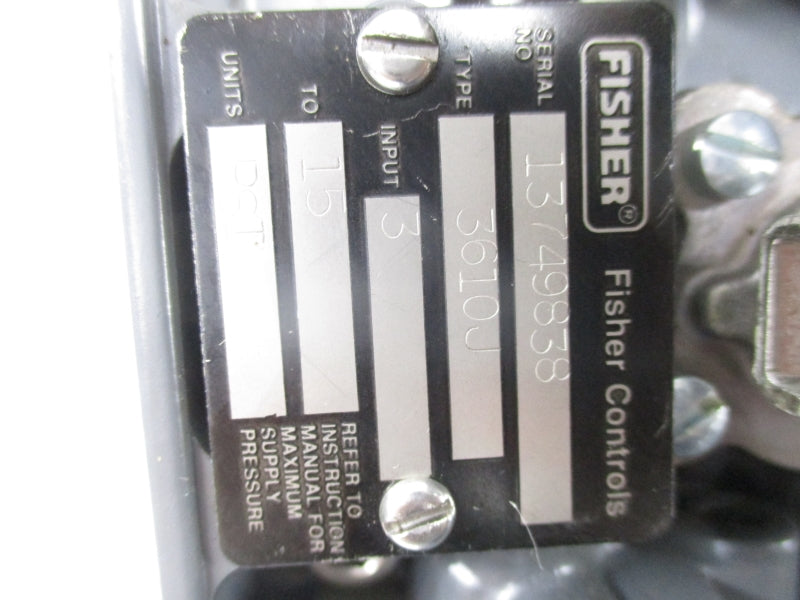 FISHER 3610J 3-15PSI UNMP