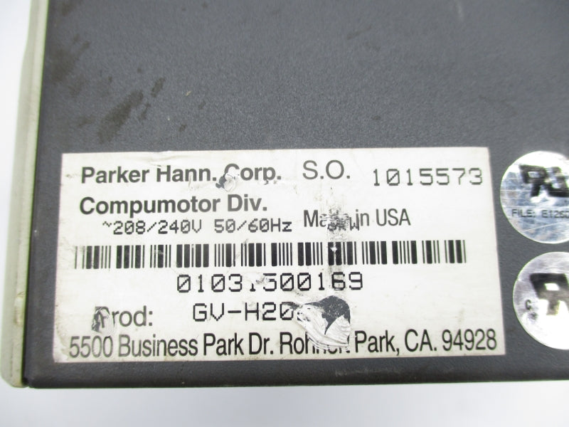 PARKER GV-H20 208/240V UNMP