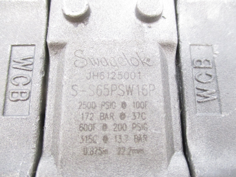 SWAGELOK S-S65PSW16P 2500PSI NSNP