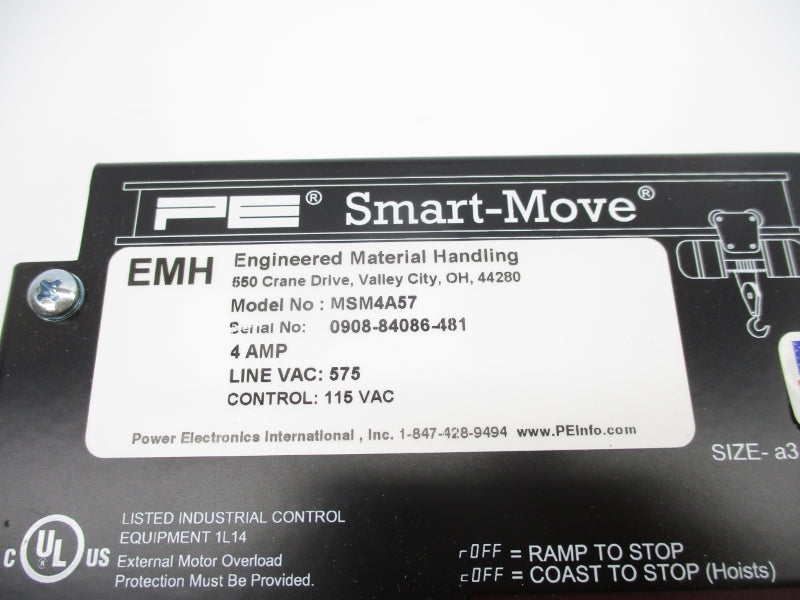 POWER ELECTRONICS MSM4A57 575VAC 4A NSMP
