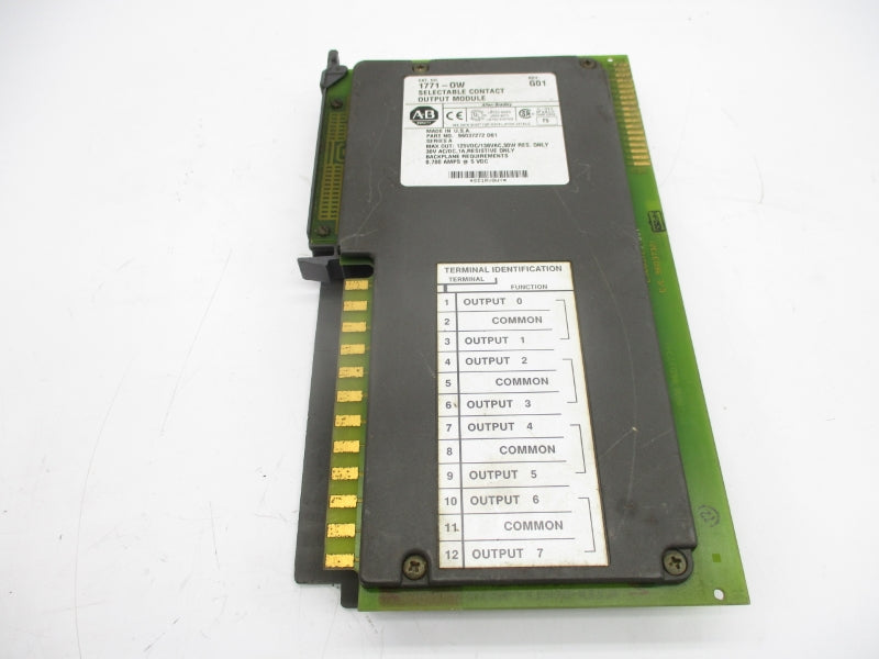 ALLEN BRADLEY 1771-OW SER. A 30VAC/DC 1A UNMP