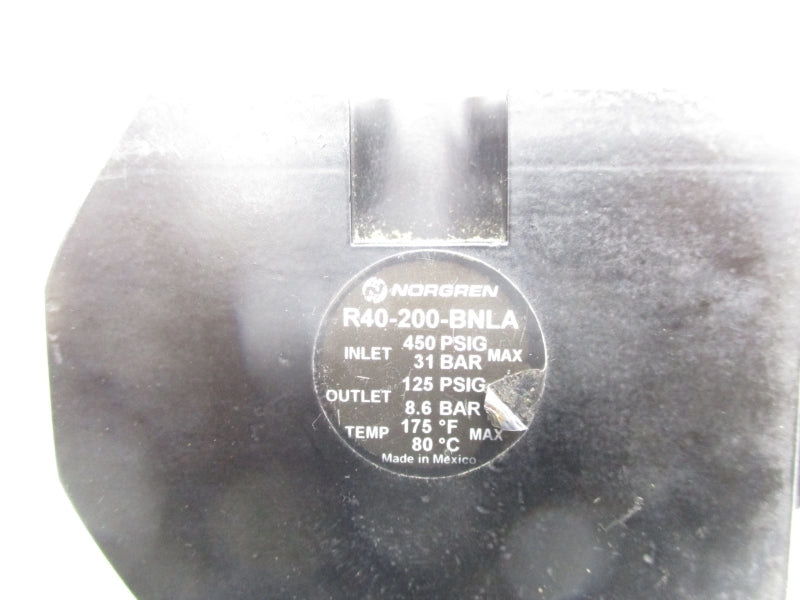 NORGREN R40-200-BNLA 450PSI UNMP