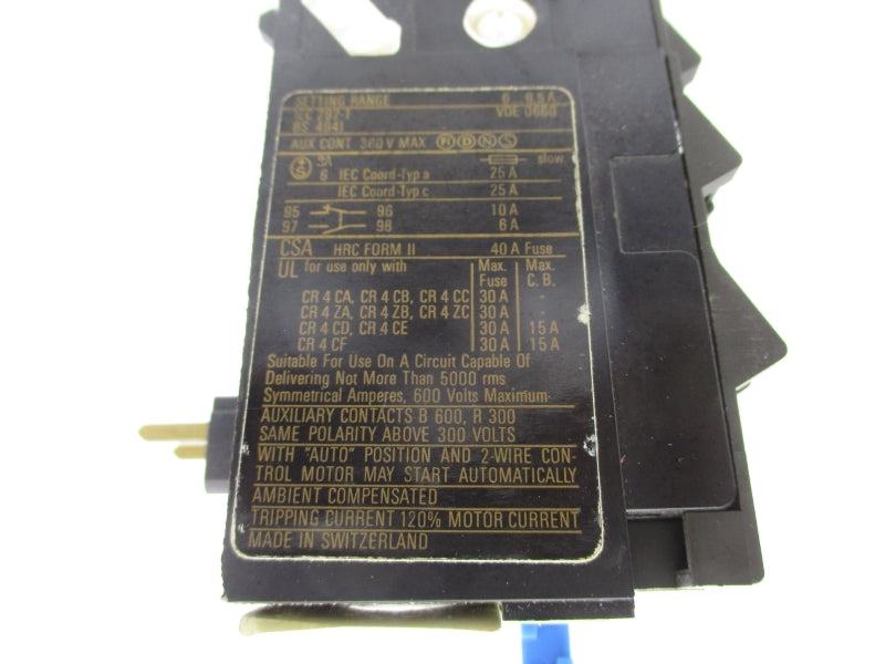 GENERAL ELECTRIC CR4G1WL 600V 6-9.5A NSNP