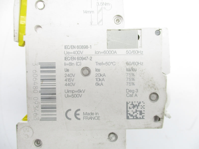 SCHNEIDER ELECTRIC IC60NC50A 500V 50A (AS PICTURED) NSNP