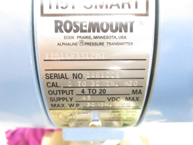 ROSEMOUNT 1151GP3S12M7 45VDC NSNP